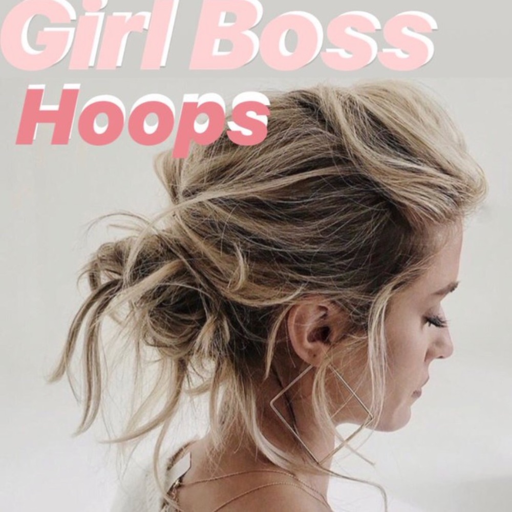 UNCOMMON JAMES GIRL BOSS EARRINGS-GOLD LARGE